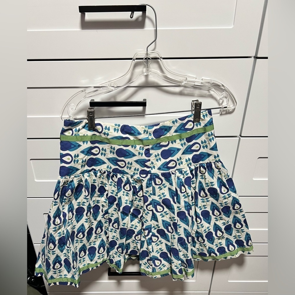 Fossil Blue and Green Patterned Skater Skirt